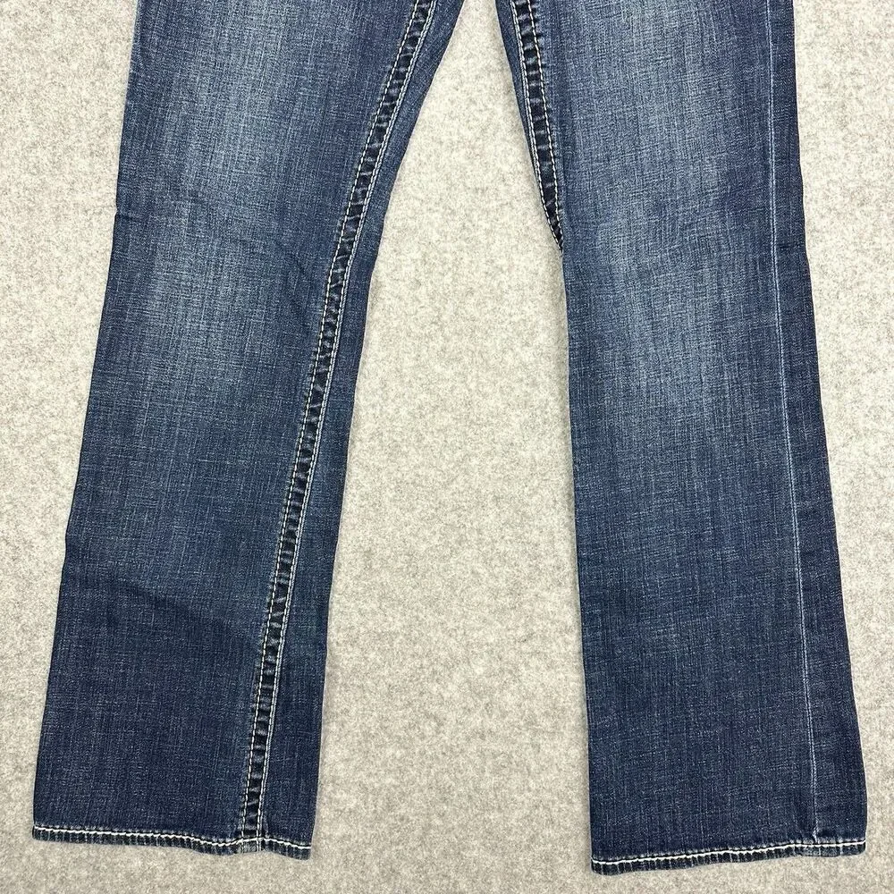 Kut from the Kloth Natalie Bootcut Jeans Womens 10 Flap Pockets Western Boho
